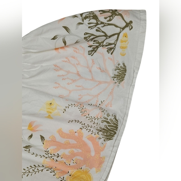 Cynthia Rowley White Sleeveless Shirt with Sea Design Size Medium 7-8 - Picture 6 of 7